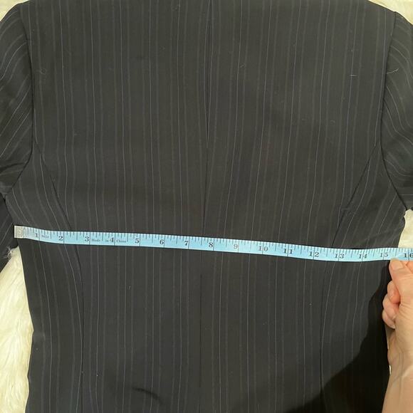 NEW Banana Republic Wool Pinstripe Structured Hourglass Martin Classic Pantsuit - Picture 16 of 16